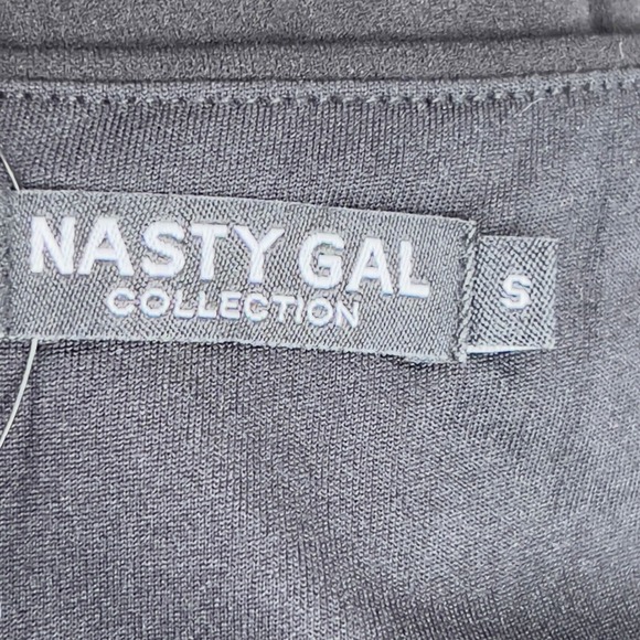 NWT NASTY GAL Small Cropped Strapless Seam Detail‎ Corset Black Top Summer - Picture 8 of 11